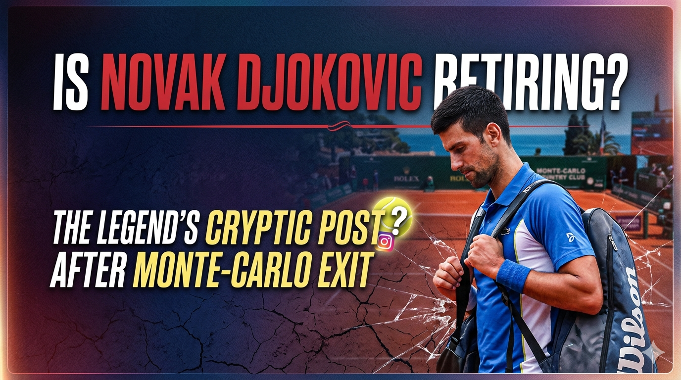 Is Novak Djokovic Retiring? The Legend’s Cryptic Post After Monte-Carlo Exit