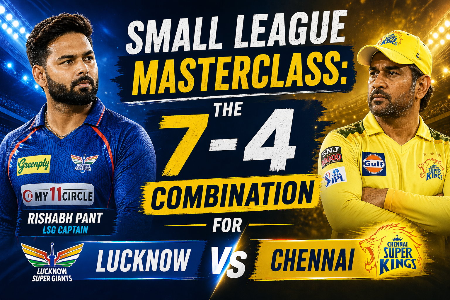 Small League Masterclass: The 7-4 Combination for Lucknow vs Chennai
