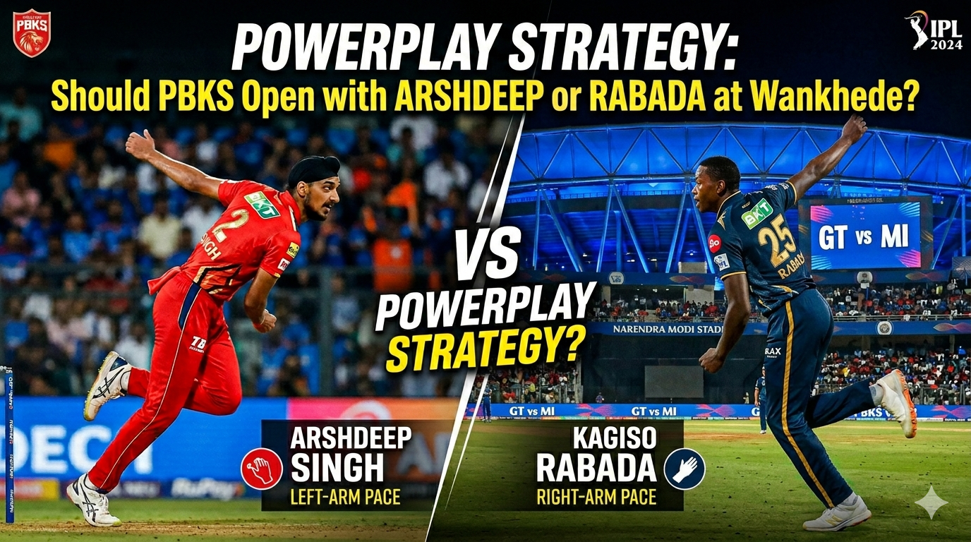 Powerplay Strategy: Should PBKS Open with Arshdeep or Rabada at Wankhede?