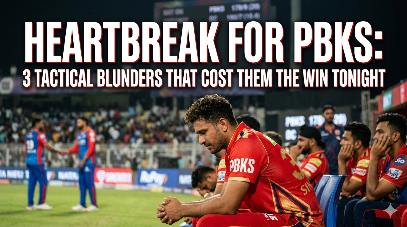 Heartbreak for PBKS: 3 Tactical Blunders That Cost Them the Win Tonight