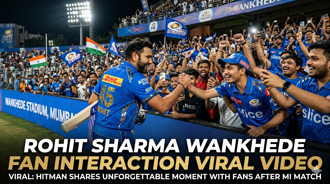 Watch: Rohit Sharma’s Adorable Interaction with a Young Fan at Wankhede