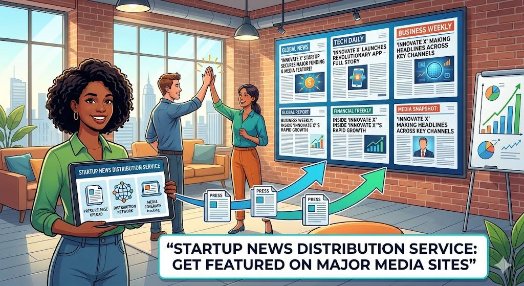 Startup News Distribution Service to Get Featured on Major Media Sites