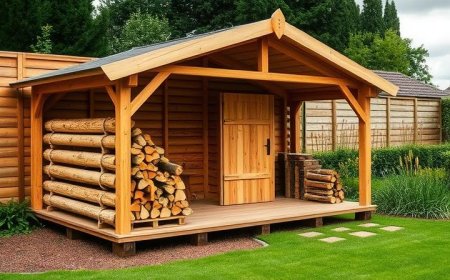 How to Keep Firewood Dry with a Well Built Log Store