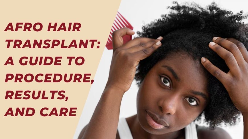Afro Hair Transplant: A Guide to Procedure, Results, and Care