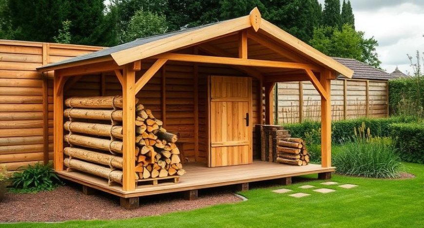 How to Keep Firewood Dry with a Well Built Log Store