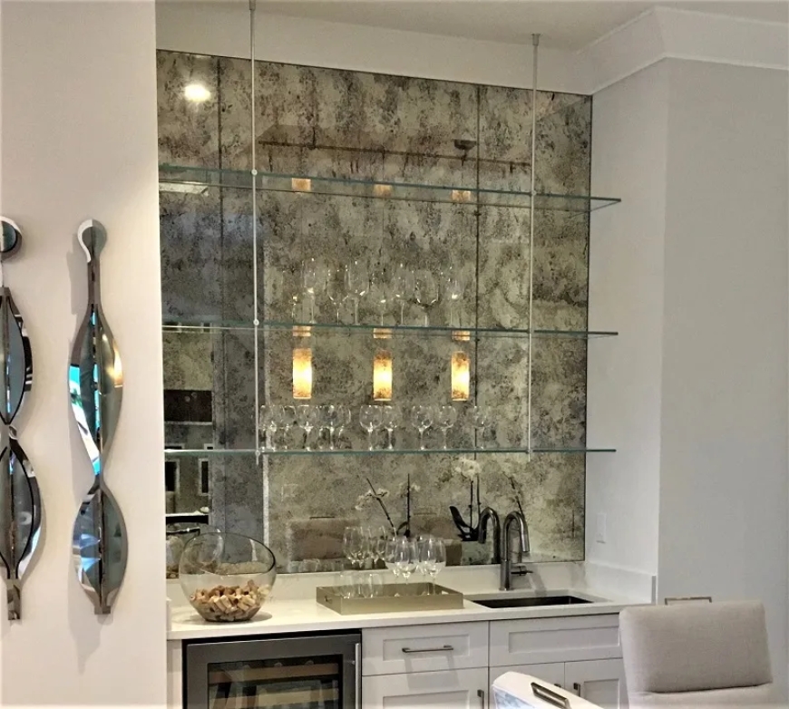 Transform Your Space with Aged Mirror Wall Tiles for a Classic Vintage Look