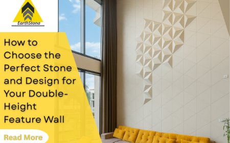 How to Choose the Perfect Stone and Design for Your Double-Height Feature Wall