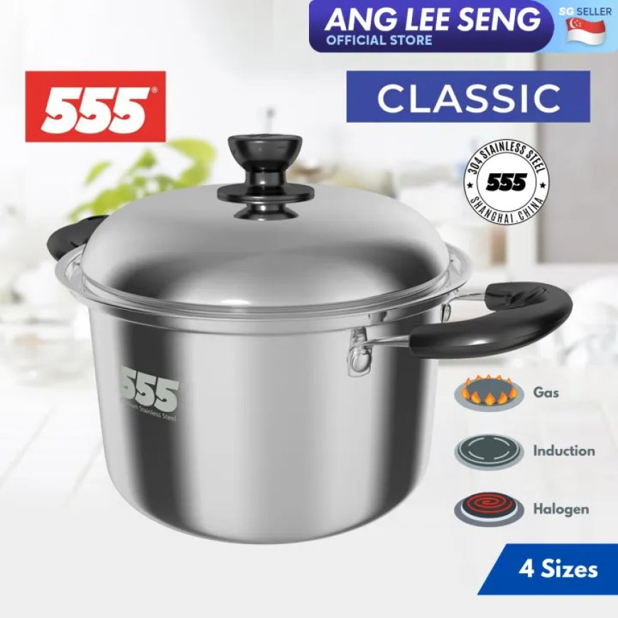 Elevate Your Kitchen with the 555 Classic Stainless Steel Cooking Pot