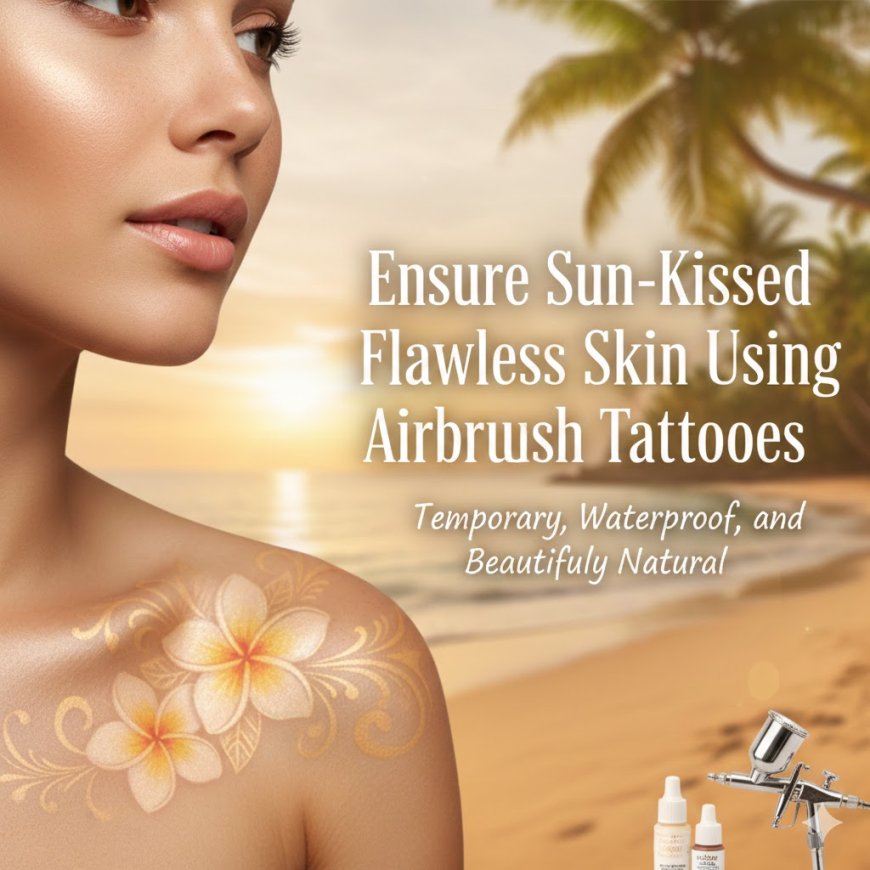 Ensure Sun-Kissed Flawless Skin Using Airbrush Tattoos