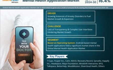 Mental Health Application Market Size, Insights, Growth Rate, Trends Analysis and Forecast To 2030