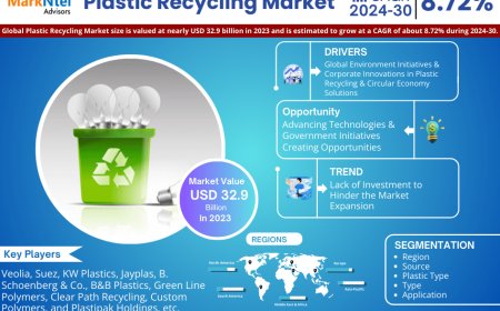 Plastic Recycling Market Size, Insights, Growth Rate, Trends Analysis and Forecast To 2030