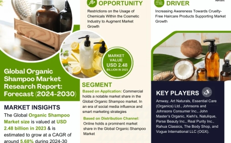 Organic Shampoo Market Size, Insights, Growth Rate, Trends Analysis and Forecast To 2030