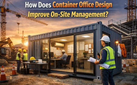 How Does Container Office Design Improve On-Site Management?