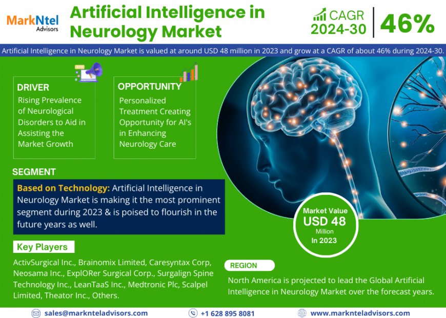 Artificial Intelligence in Neurology Market Size, Insights, Growth Rate, Trends Analysis and Forecast To 2030