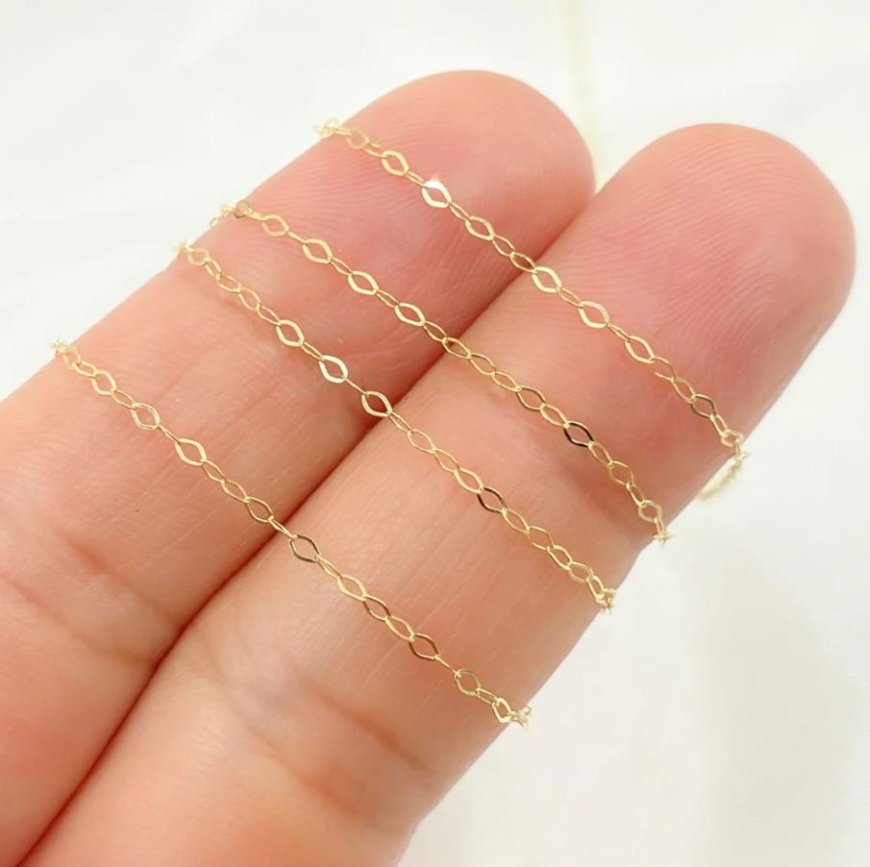 Solid Gold Necklace Chains | 14K Gold Chains for Women